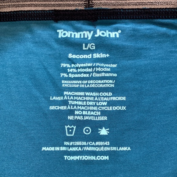 🏇Tommy John Second Skin Men's Blue Boxer Briefs - Picture 4 of 6